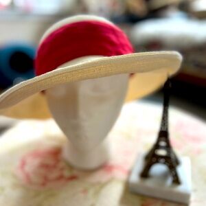 ABIGAIL ALDRIDGE designer straw hat ~ NYC
